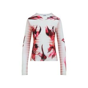 Jean Paul Gaultier Flower Body Morphing Mariniere Print Layered Top - NWT